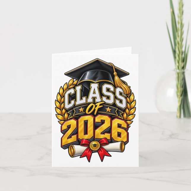 Class of 2026 Graduation Celebration Design Card (Front)