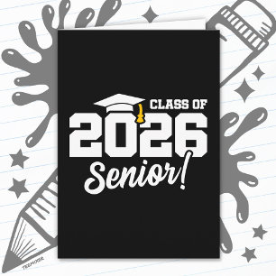 Class of 2026 Graduation Graduate Senior 2026 Card