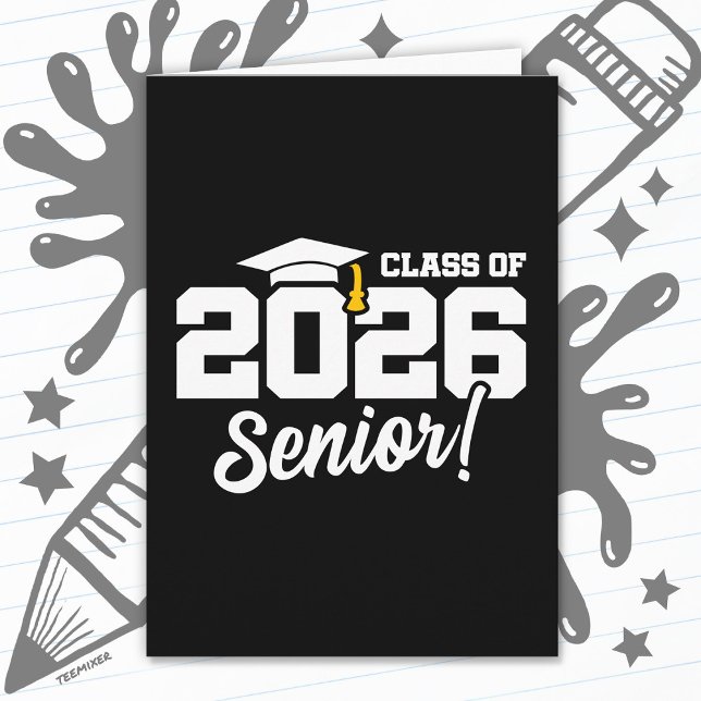 Class of 2026 Graduation Graduate Senior 2026 Card (Creator Uploaded)