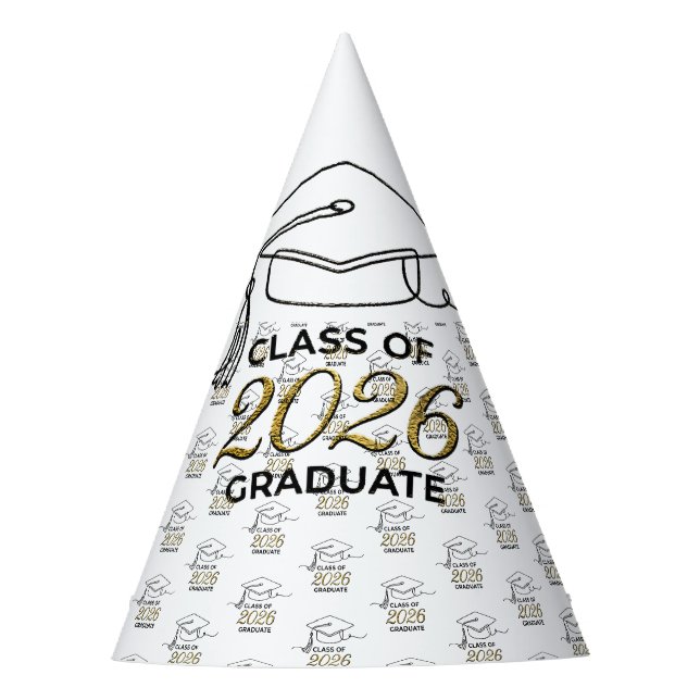 Class of 2026 Graduation / Graduation Party Hat (Front)