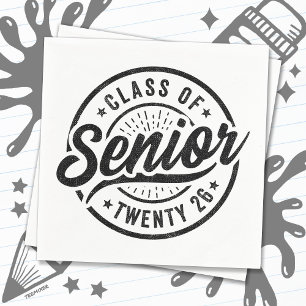Class of 2026 Graduation High School Senior 2026 Napkin