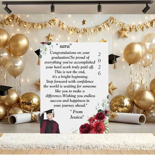 Class of 2026 Graduation Invitation | Modern Photo (Creator Uploaded)