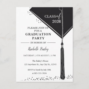 Class of 2026 Graduation Invitation Postcard