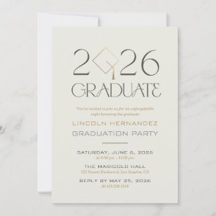 Class of 2026 Graduation Party Invitation Elegant