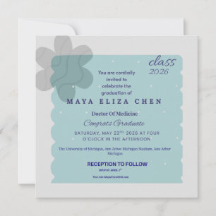 Class of 2026 Graduation Party Invitation Modern