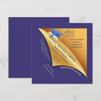 Class of 2026 Graduation Party Invitation | Purple
