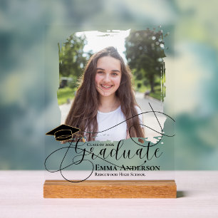 Class of 2026 Graduation Photo Keepsake Gift Acrylic Sign