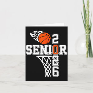 Class of 2026 graduation senior 26 basketball team card