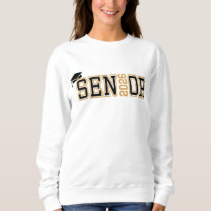 Class of 2026 Graduation Senior Orange Black Sweatshirt