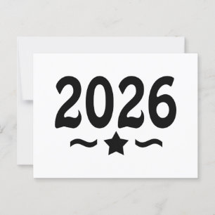 Class of 2026 Graduation Star Postcard