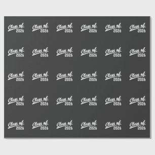 Class Of 2026 Graduation Year 2026 School Wrapping Paper