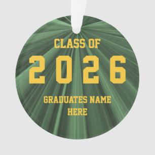 Class of 2026 Green and Gold Ornament by Janz