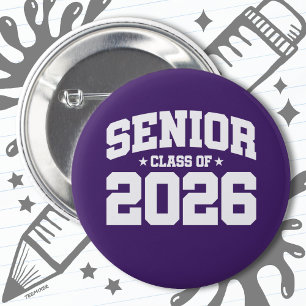 Class of 2026 High School Graduation Senior 2026 6 Cm Round Badge