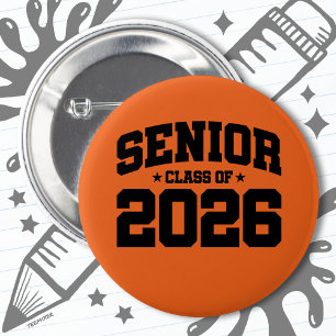 Class of 2026 High School Graduation Senior 2026 6 Cm Round Badge