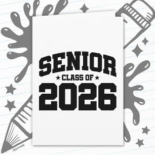 Class of 2026 High School Graduation Senior 2026 Card
