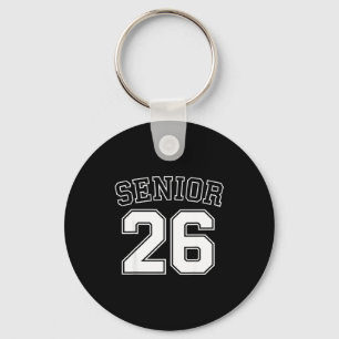 Class of 2026 high school senior 2026 on back key ring