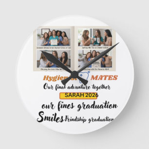 Class of 2026 Hygienist Mates Dental Hygie Round Clock