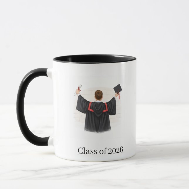 Class of 2026 Illustrated Graduation Mug (Left)