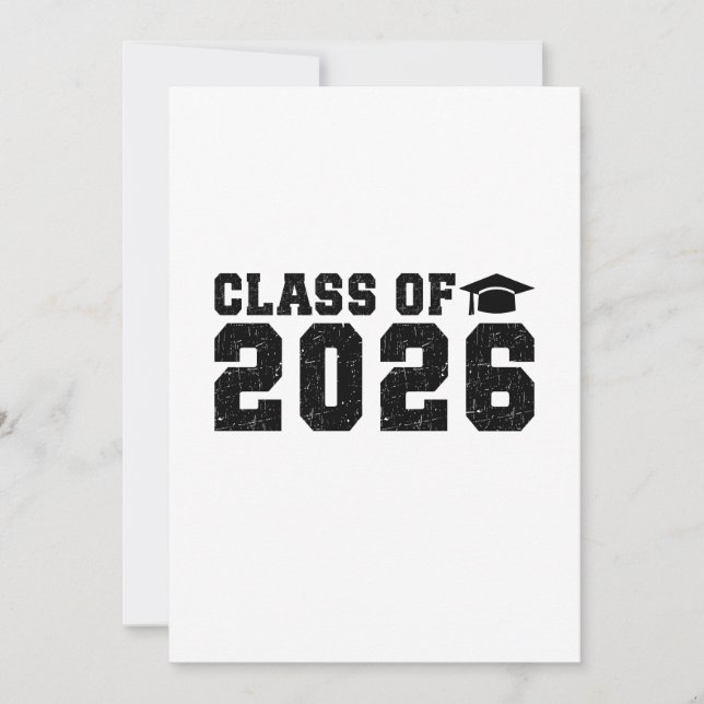 Class of 2026 invitation (Front)
