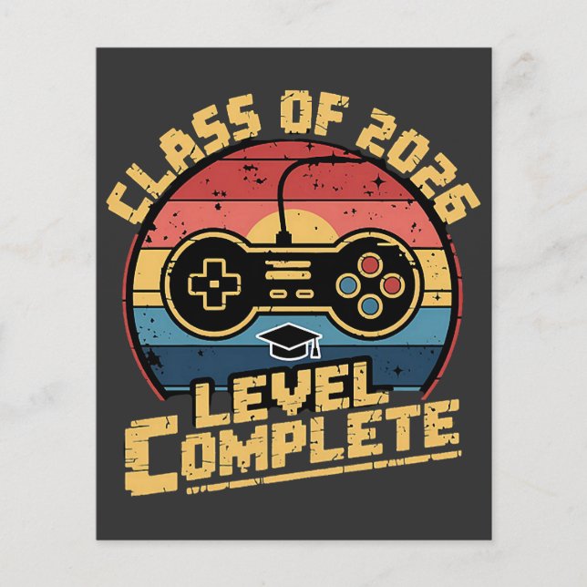 Class Of 2026 Level Complete Flyer (Front)