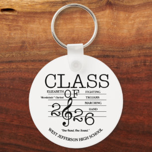 Class of 2026 Marching Band Graduation Key Ring