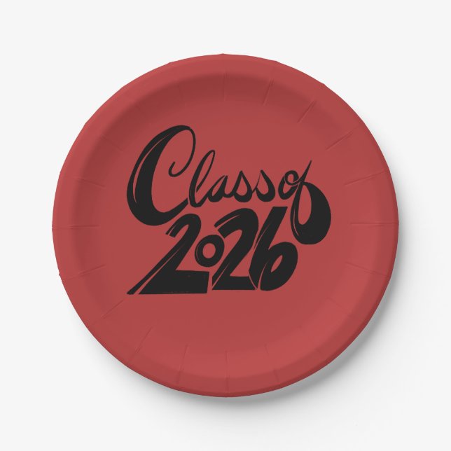 Class of 2026                                      paper plate (Front)