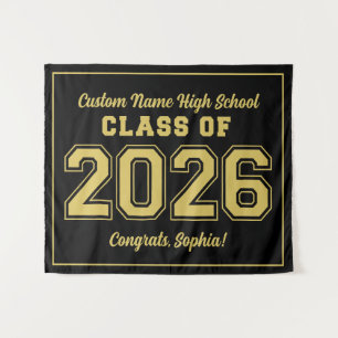 Class of 2026, Personalized Party Decoration Tapestry