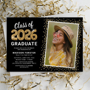 Class of 2026 Photo Graduation Party Invitation
