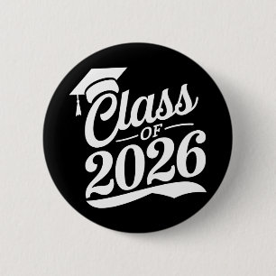 Class Of 2026 Proud Graduate Graduation 6 Cm Round Badge