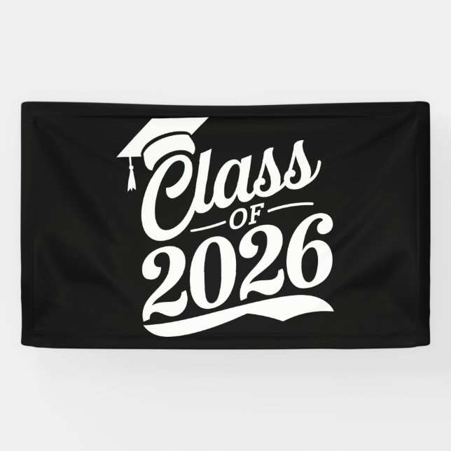 Class Of 2026 Proud Graduate Graduation Banner (Horizontal)
