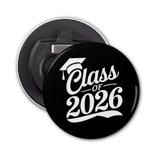 Class Of 2026 Proud Graduate Graduation Bottle Opener (Front)