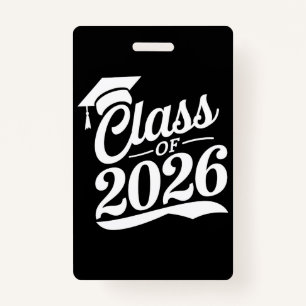 Class Of 2026 Proud Graduate Graduation ID Badge