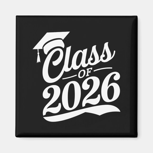 Class Of 2026 Proud Graduate Graduation Magnet (Front)