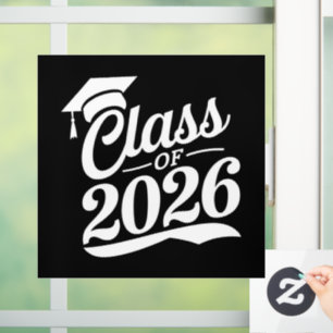 Class Of 2026 Proud Graduate Graduation Window Cling
