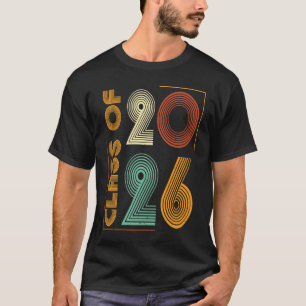 Class of 2026 Retro Graduate Senior 26 Graduation T-Shirt