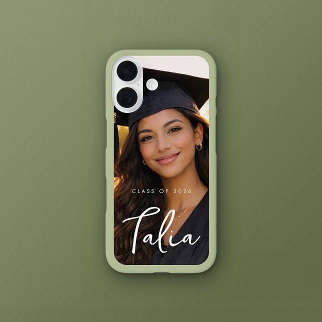 CLASS OF 2026  |  SAGE EDGE phone case with name (Creator Uploaded)