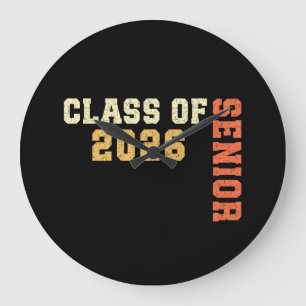Class of 2026 Senior 2026 Graduation 2025 Student Large Clock