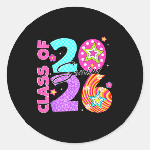 Class of 2026 senior 2026 graduation for student classic round sticker