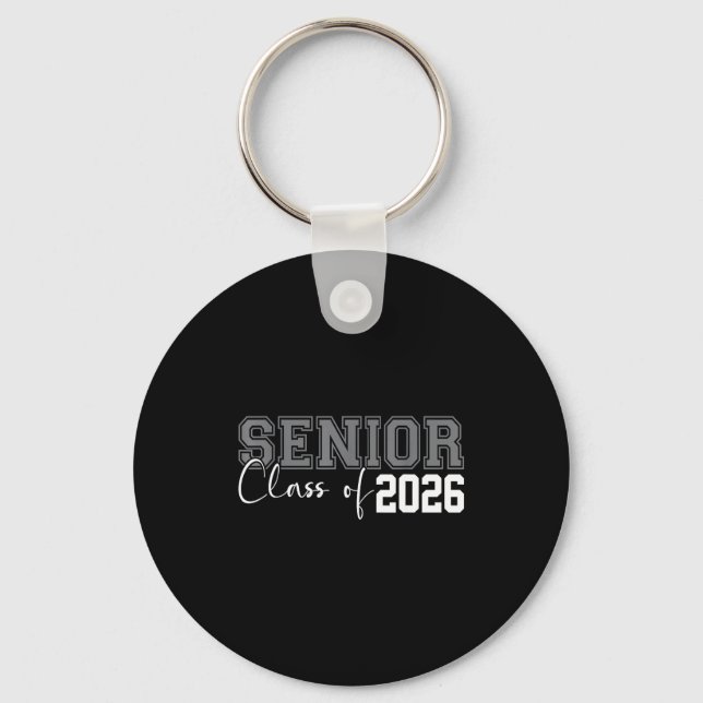 Class of 2026 senior 2026 graduation or first day key ring (Front)