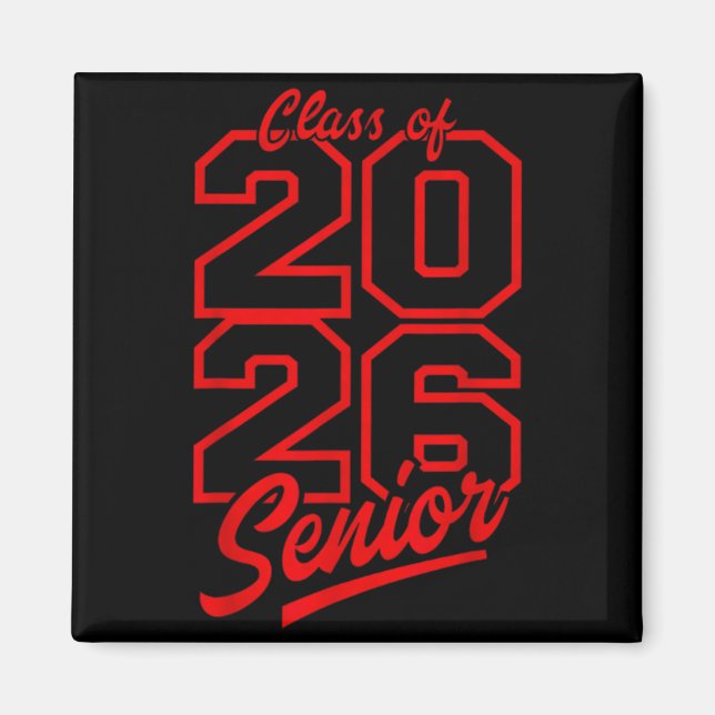 Class of 2026 senior graduation high school senior magnet (Front)