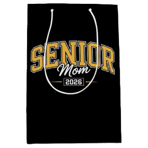 Class Of 2026 Senior Mum Gold Yellow Graduation Medium Gift Bag