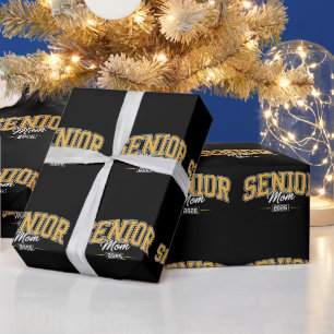 Class Of 2026 Senior Mum Gold Yellow Graduation Wrapping Paper