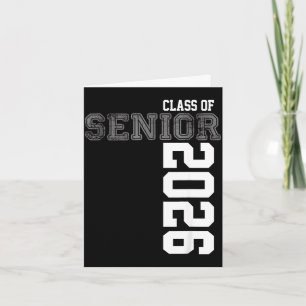 Class of 2026 senior year 26 graduation  card