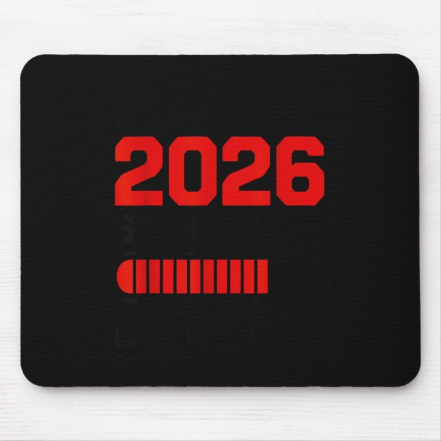 Class of 2026 senior year loading graduation mouse mat (Front)