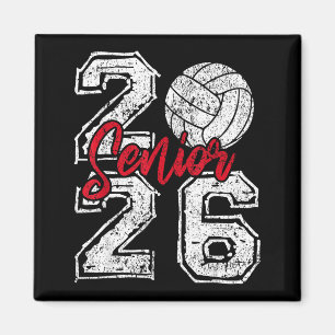 Class of 2026 volleyball senior 2026 graduation magnet