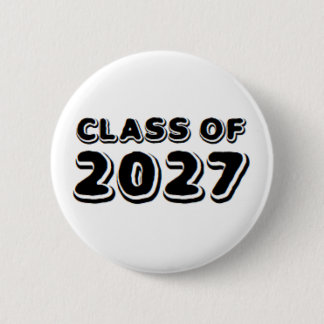 class of 2027 6 cm round badge