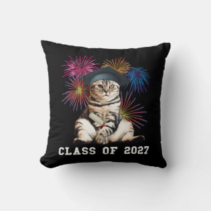 Class of 2027 Cat Lover Cushion