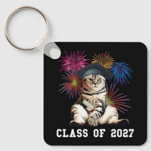 Class of 2027 Cat Lover Key Ring