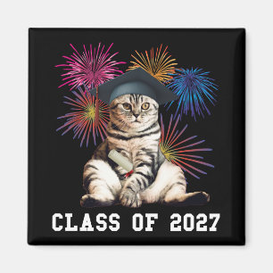 Class of 2027 Cat Lover Magnet