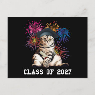 Class of 2027 Cat Lover Postcard